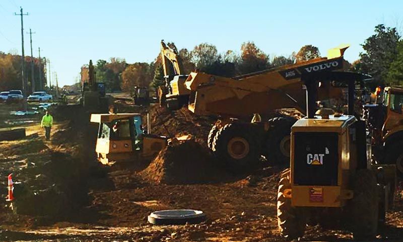 Memphis at Shelby Drive sewer installation